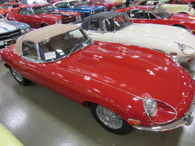 1969 Red Jaguar E-Type Convertible