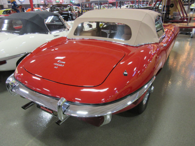 1969 Red Jaguar E-Type Convertible