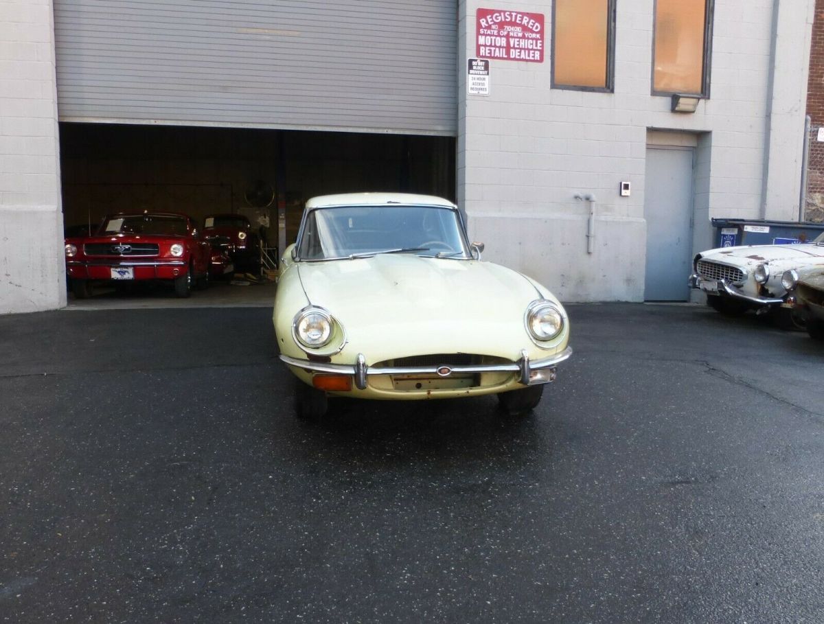 1969 Yellow Jaguar XK Coupe