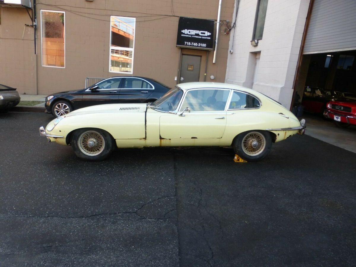 1969 Yellow Jaguar XK Coupe