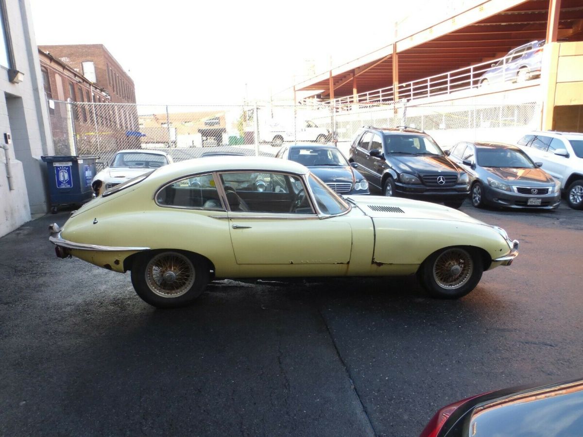 1969 Yellow Jaguar XK Coupe