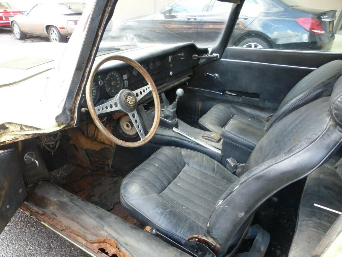 1969 Yellow Jaguar XK Coupe