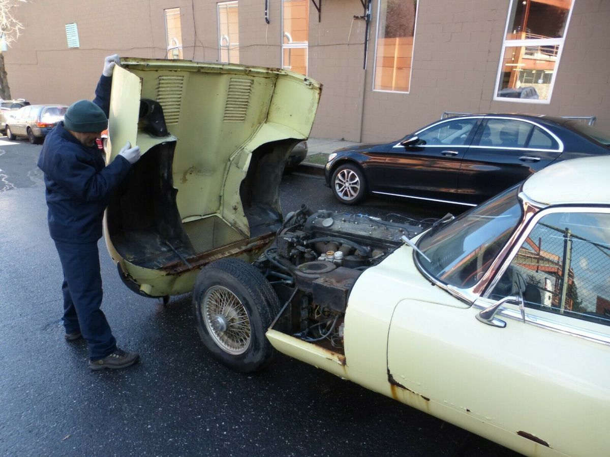 1969 Yellow Jaguar XK Coupe