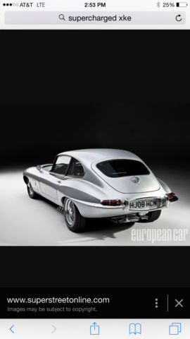 1969 Silver Jaguar E-Type Coupe