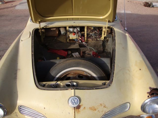 1969 Tan Volkswagen Karmann Ghia Sedan