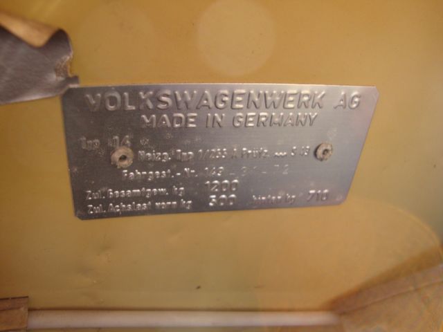 1969 Tan Volkswagen Karmann Ghia Sedan