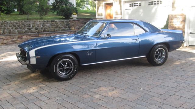 1969 dusk blue Chevrolet Camaro Coupe