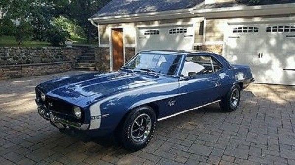 1969 dusk blue Chevrolet Camaro Coupe