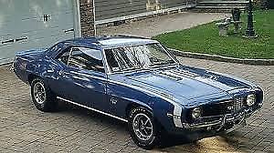 1969 dusk blue Chevrolet Camaro Coupe