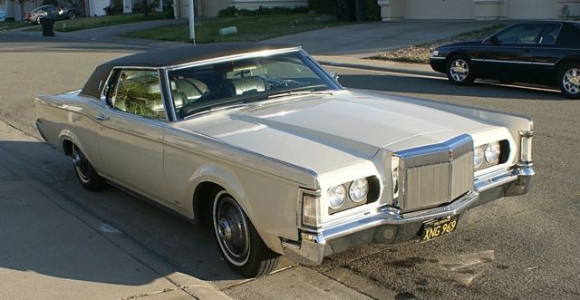 1969 Creme Lincoln Mark Series 2 Door Hardtop