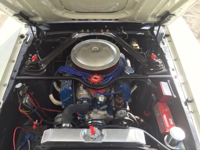 1969 White Ford Mustang