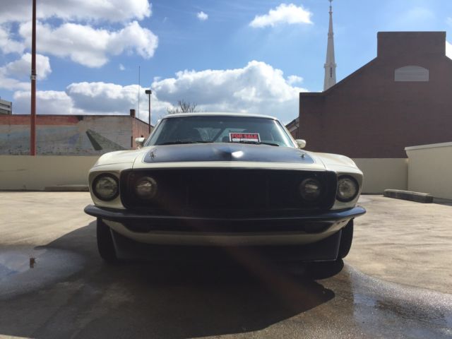 1969 White Ford Mustang