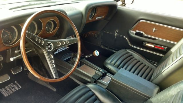 1969 Black Jade Ford Mustang Fastback