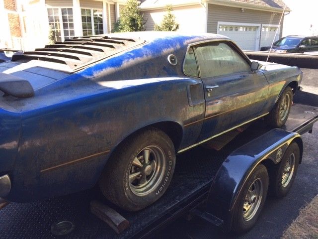 1969 Blue Ford Mustang Fastback