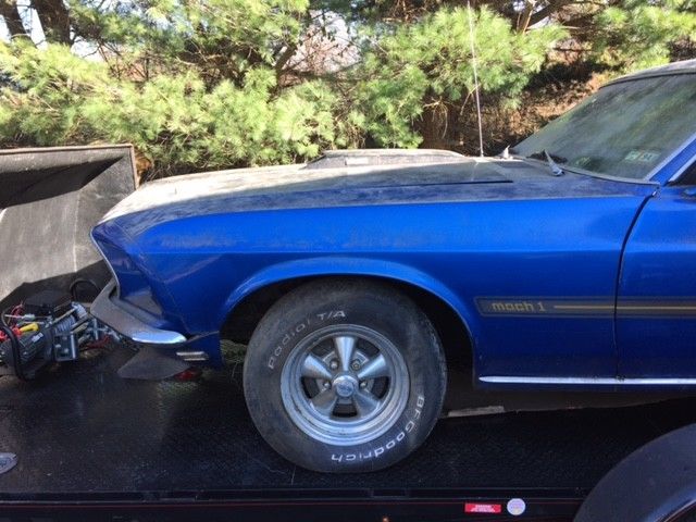1969 Blue Ford Mustang Fastback