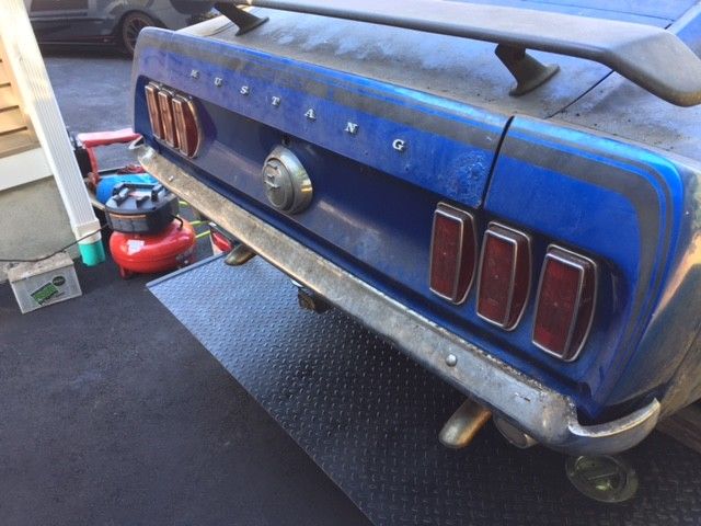 1969 Blue Ford Mustang Fastback