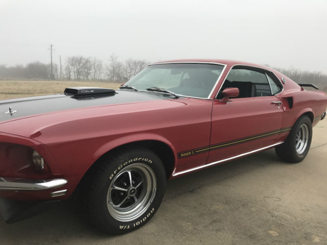 1969 Red Ford Mustang Coupe