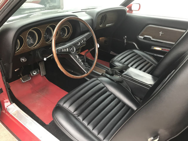 1969 Red Ford Mustang Coupe