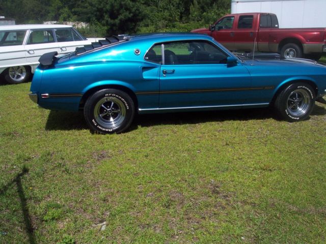 1969 clear water aqua  code F5 Ford Mustang Coupe