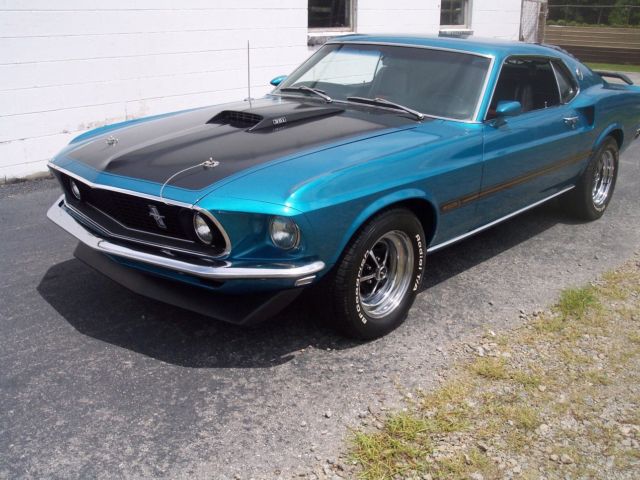 1969 clear water aqua  code F5 Ford Mustang Coupe