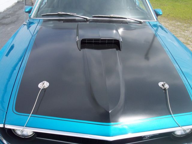 1969 clear water aqua  code F5 Ford Mustang Coupe
