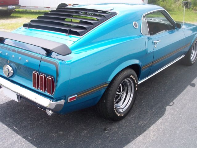 1969 clear water aqua  code F5 Ford Mustang Coupe