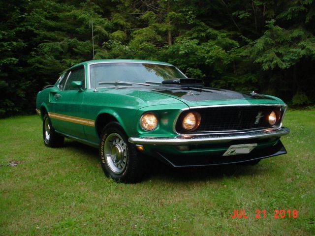 1969 Green Ford Mustang Coupe