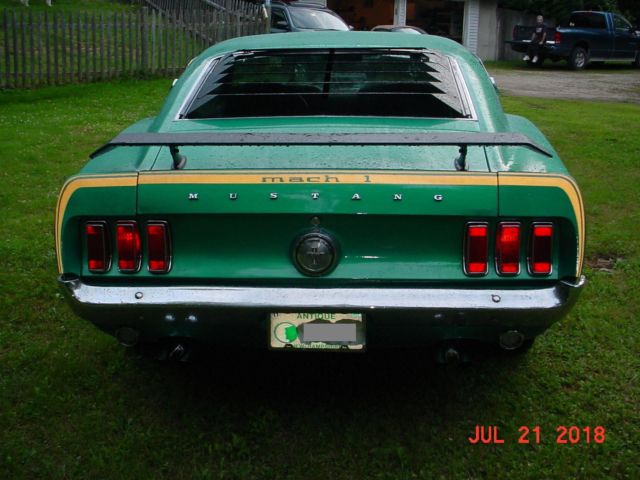 1969 Green Ford Mustang Coupe