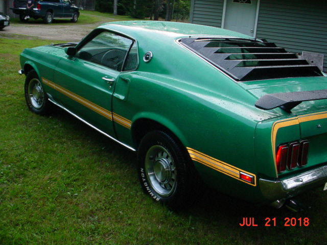1969 Green Ford Mustang Coupe