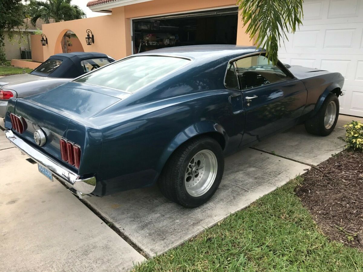 1969 Blue Ford Mustang Fastback
