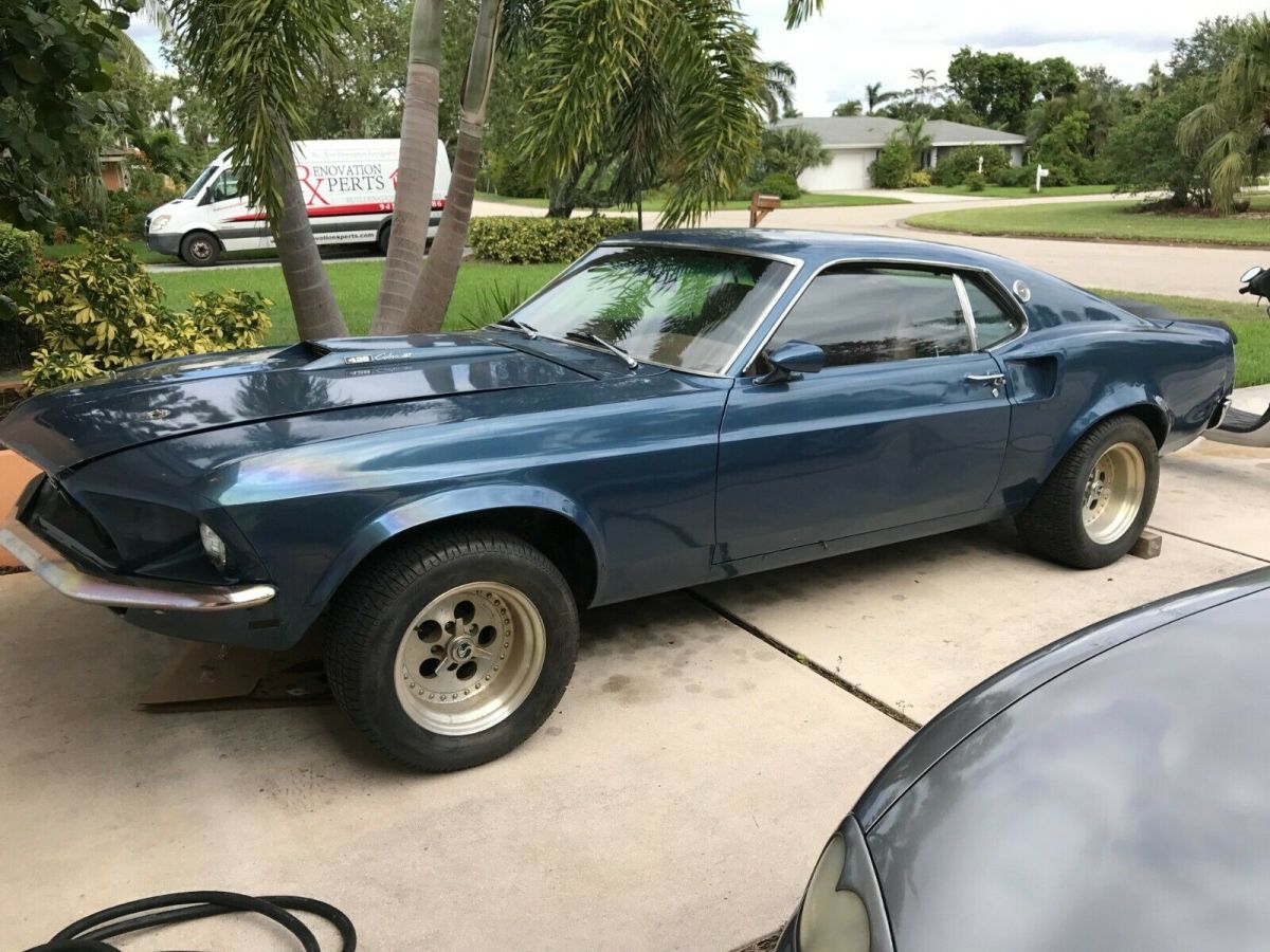 1969 Blue Ford Mustang Fastback