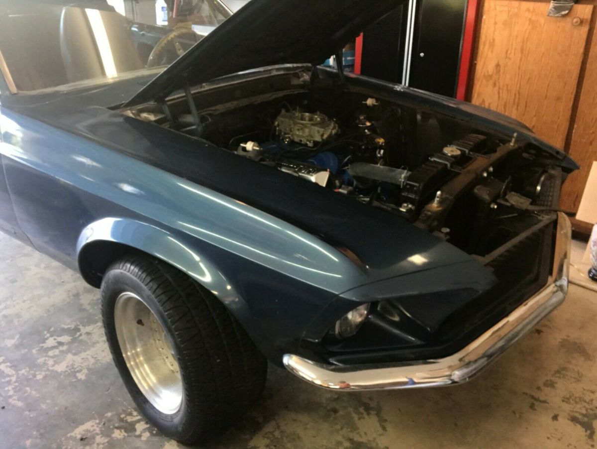 1969 Blue Ford Mustang Fastback