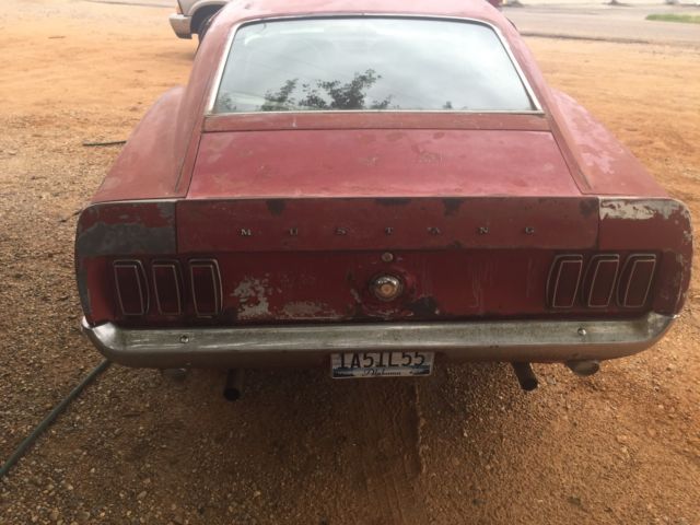 1969 Red Ford Mustang