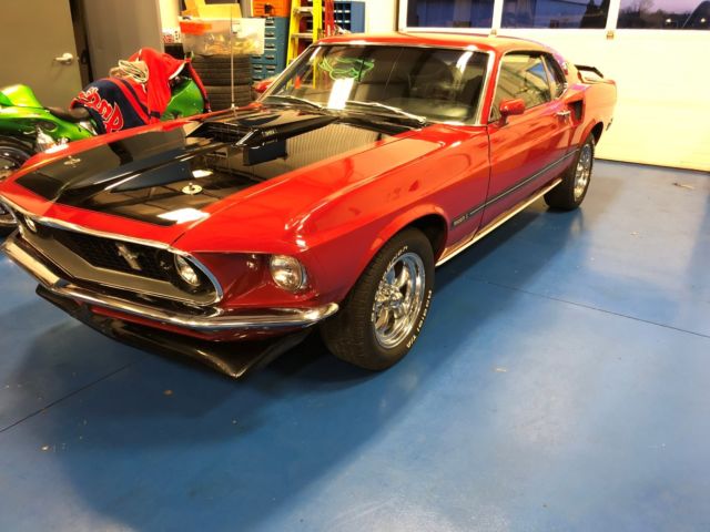 1969 Red Ford Mustang Coupe