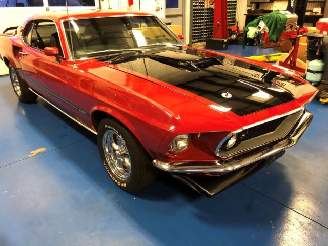 1969 Red Ford Mustang Coupe