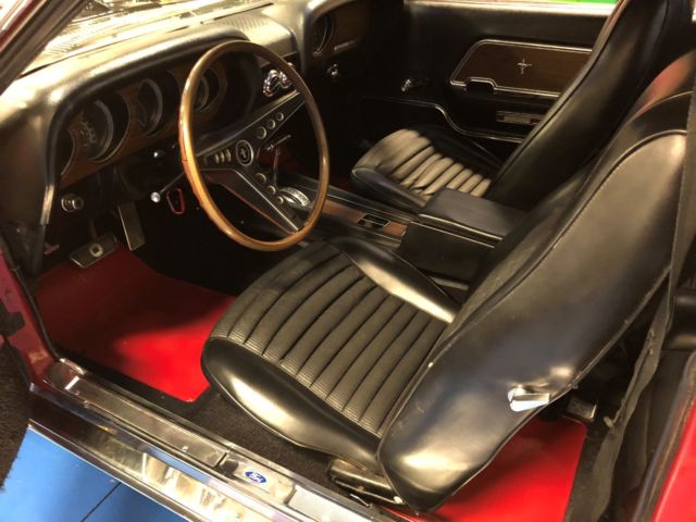 1969 Red Ford Mustang Coupe