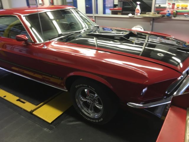 1969 Red Ford Mustang Coupe