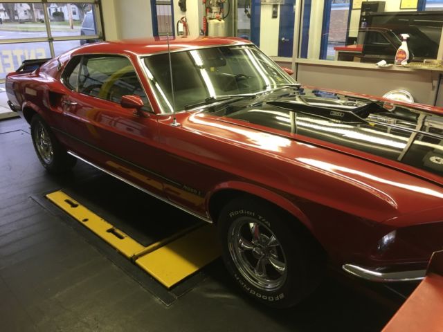 1969 Red Ford Mustang Coupe