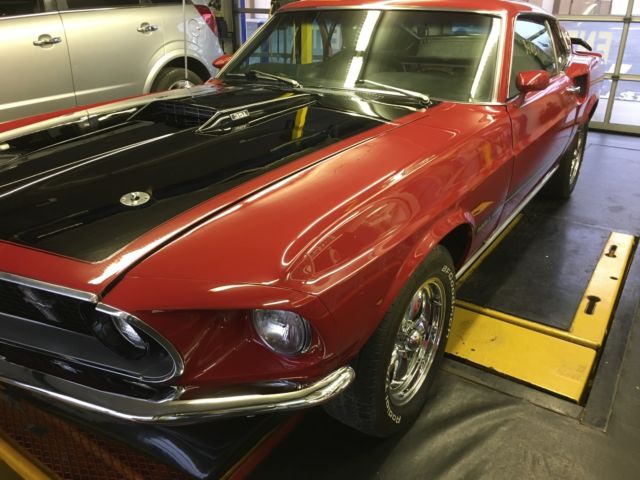 1969 Red Ford Mustang Coupe