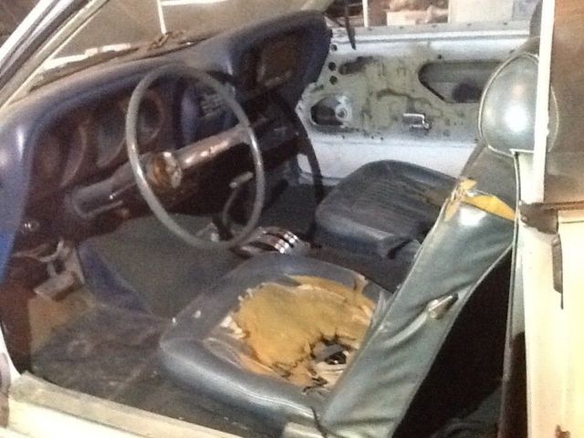 1969 White Ford Mustang Fastback