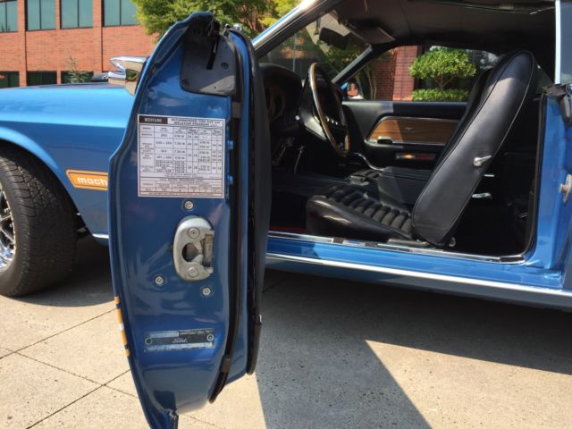 1969 Acapulco Blue Metalic Ford Mustang Fastback