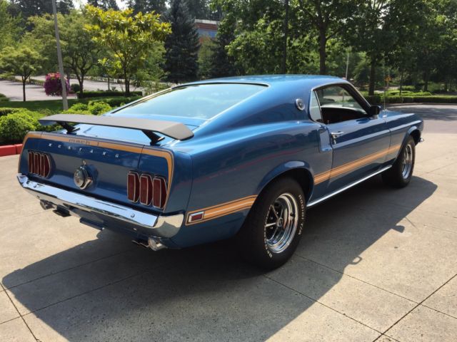 1969 Acapulco Blue Metalic Ford Mustang Fastback