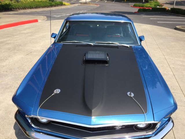 1969 Acapulco Blue Metalic Ford Mustang Fastback