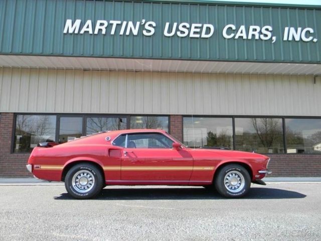 1969 Red Ford Mustang