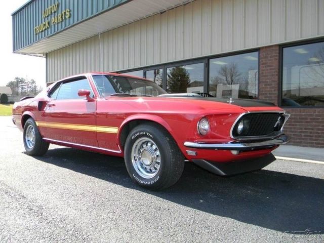 1969 Red Ford Mustang