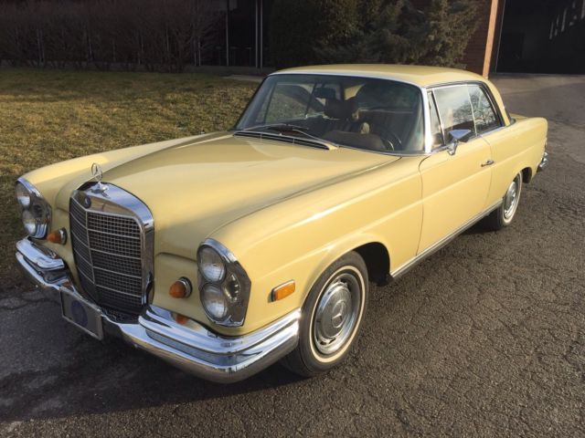 1969 Yellow Mercedes-Benz 200-Series Coupe