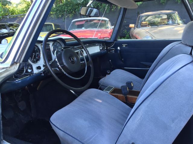 1969 White Mercedes-Benz SL-Class Convertible