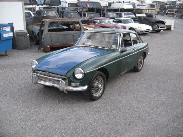 1969 Green MG MGB Coupe
