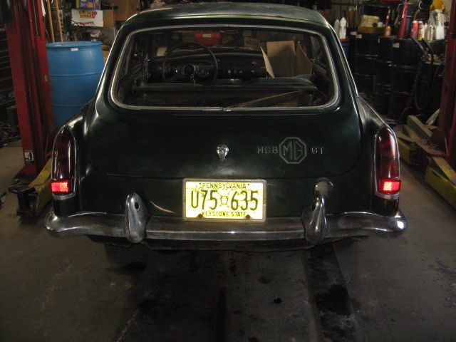 1969 Green MG MGB Coupe