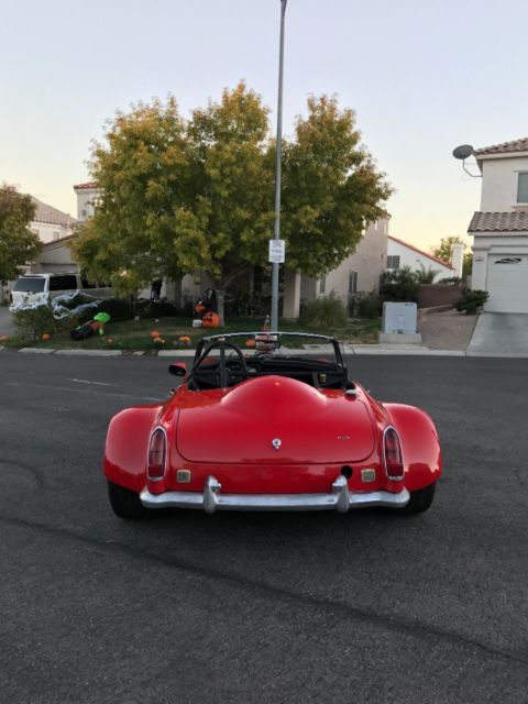 1969 Red MG MGB Convertible